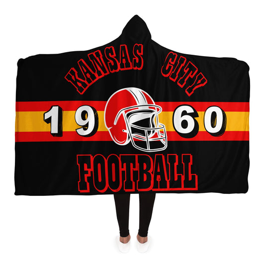 Kansas City Football 1960 Hooded Blanket