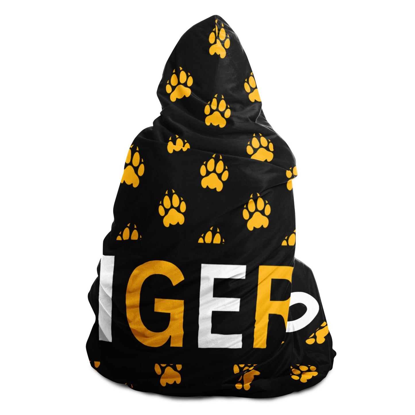 Tiger Paws Hooded Blanket