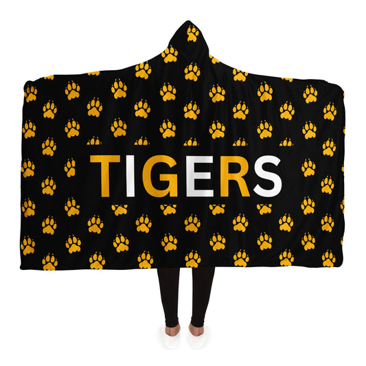 Tiger Paws Hooded Blanket